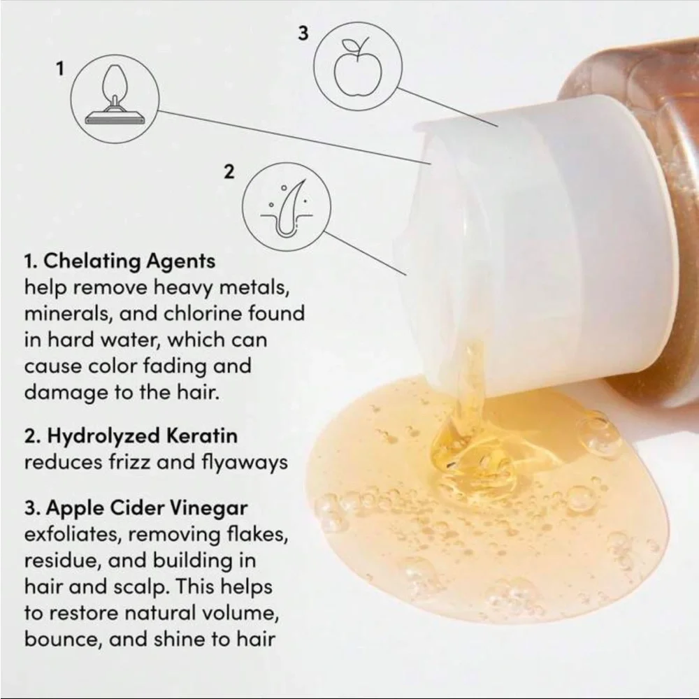 OUAI Detox Shampoo — Peach Amber